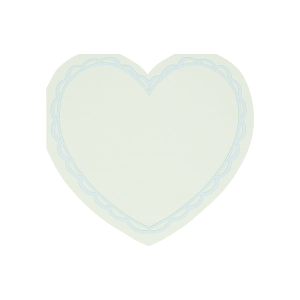 Our party napkins, heart-shaped and with 8 pastel colors, are perfect for a Valentines meal. Image8