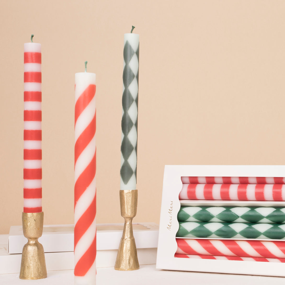 Our tall Christmas candles are the ideal table candles for your Christmas dinner.