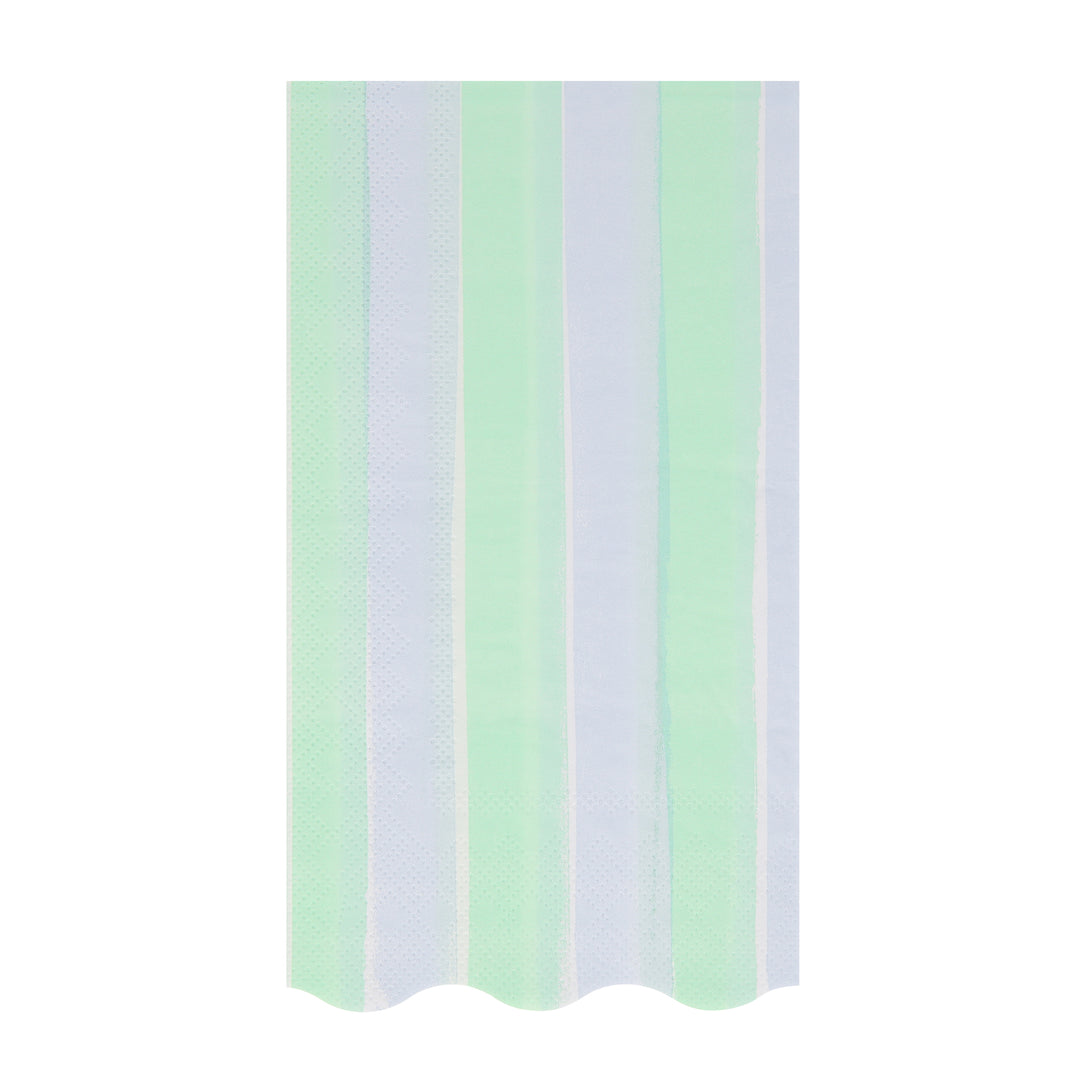 Place our guest napkins, in sensational pastel stripes, on your party table for a practical yet decorative look.