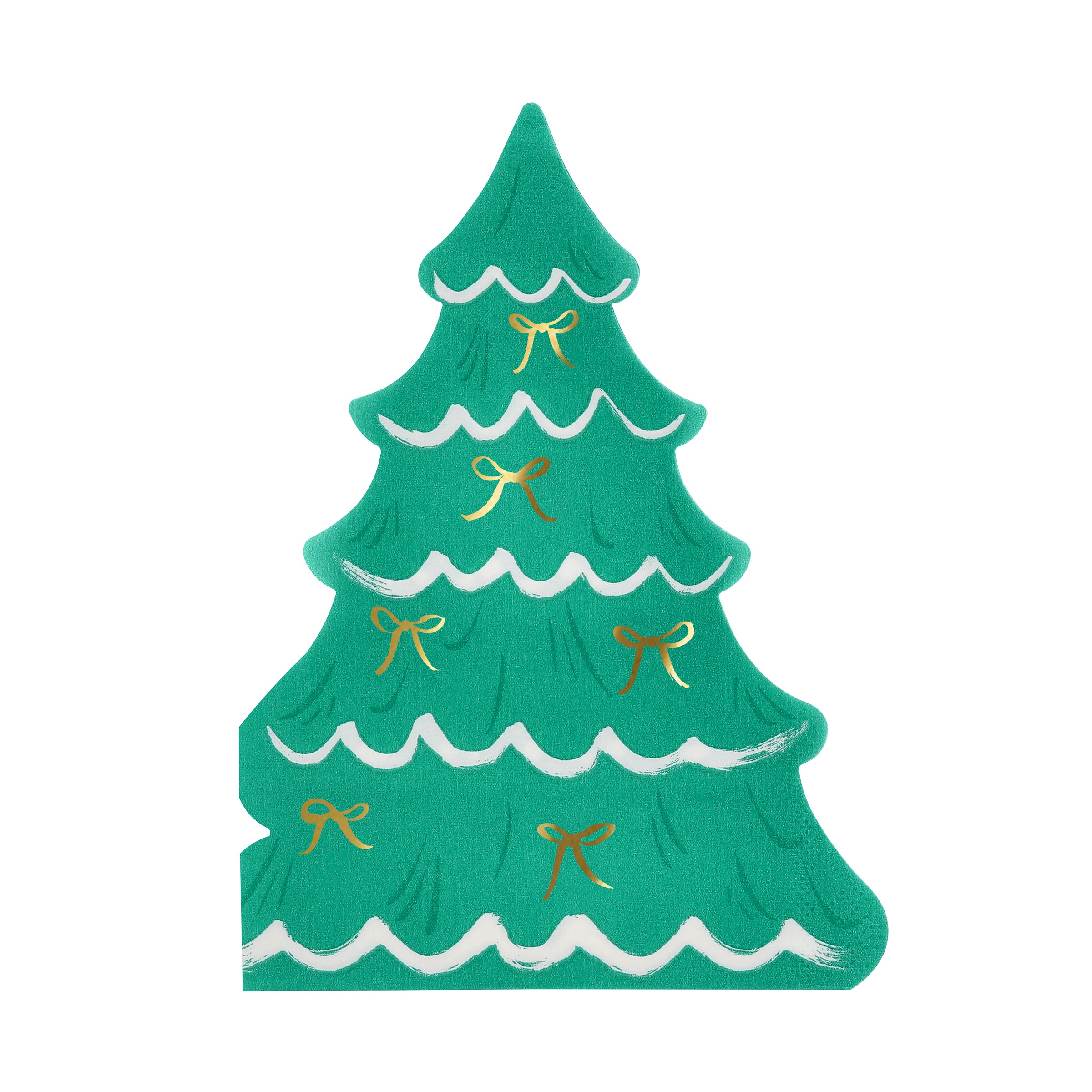Christmas Tree with Bows Paper Napkins - Thumbnail 2