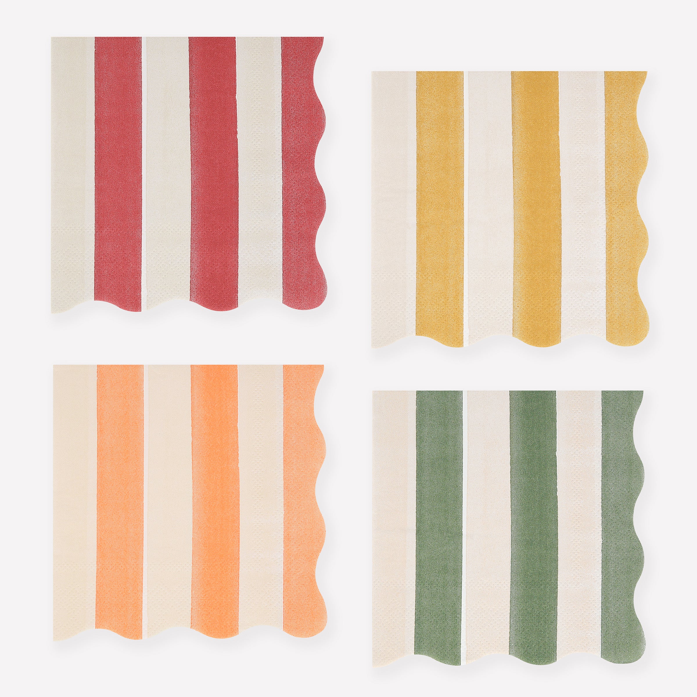Meri Meri Paper Napkins Fall Stripe Small Set of 16 - Thumbnail 2