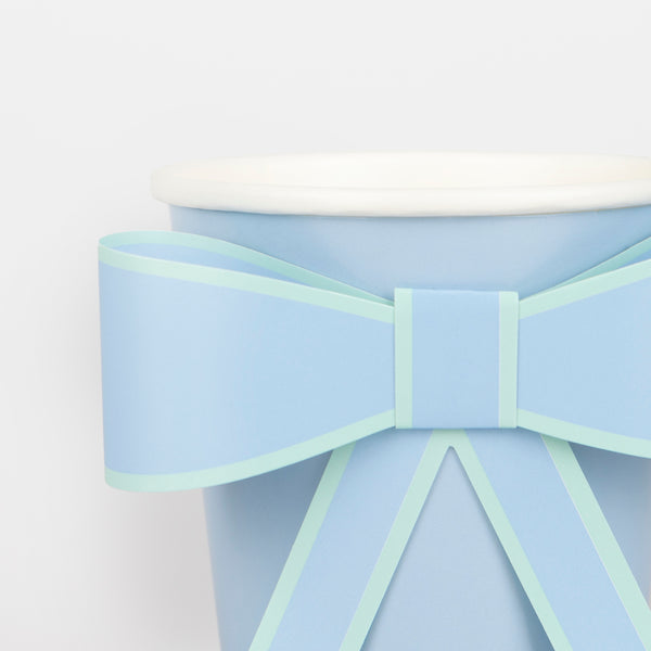 Our party cups, with bows, in pastel colors look amazing for baby showers, bridal showers or any springtime party. Image2