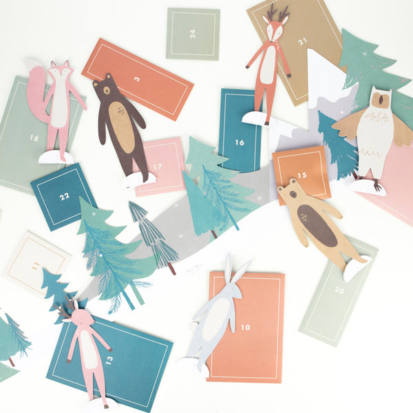 This very special kids advent calendar features paper animals for lots of fun. Image3
