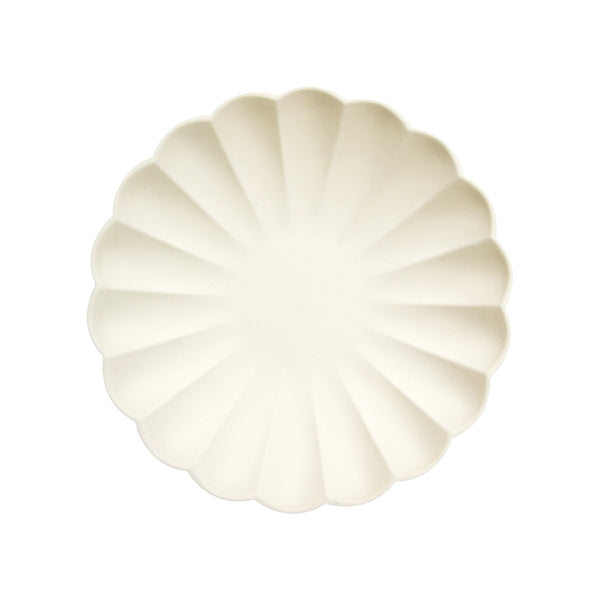 Small Cream Compostable Plates - Big Multipack