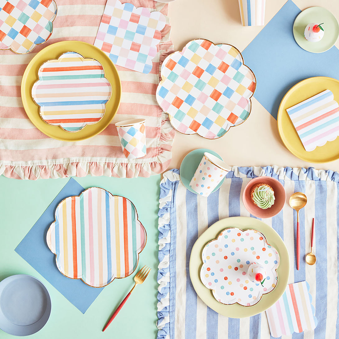Colorful Plates Pattern Decorative Pattern Plates โ Meri Meri