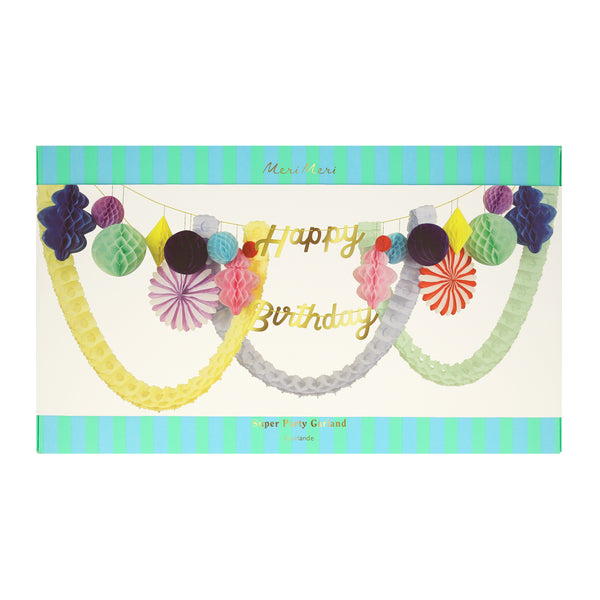 Our honeycomb garland is the perfect party garland for a birthday party decoration. Image4