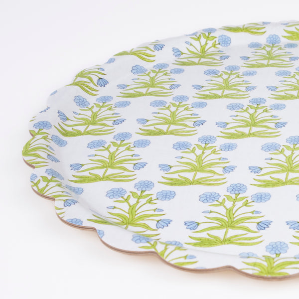 Our floral tray, with a pretty Molly Mahon floral pattern,  is made from wood with a melamine coating. Image3