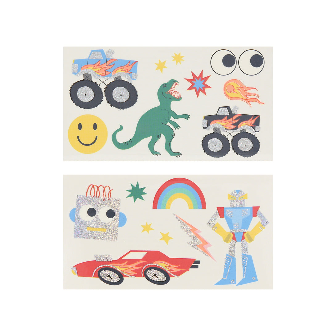 Our temporary tattoos for kids are great as party bag gifts or for a fun activity at a party or for sleep-overs.