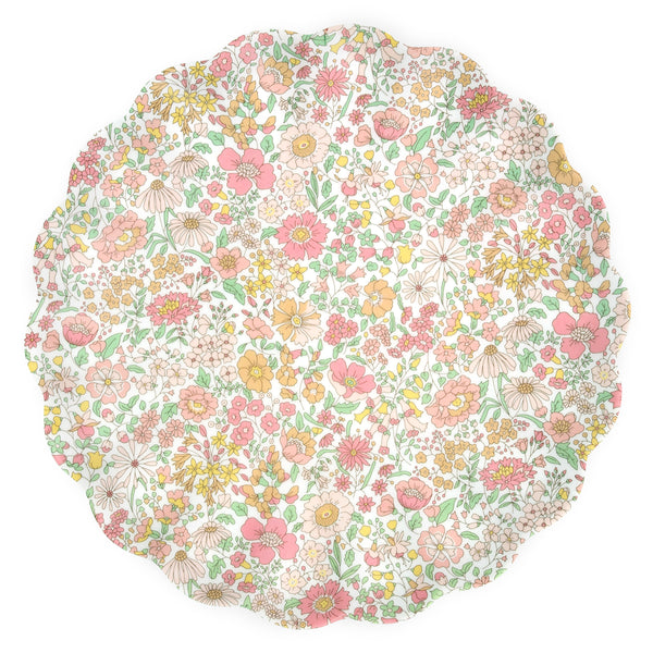 Meri Meri x Liberty Mixed Set Reusable Large Plates (x 4)
