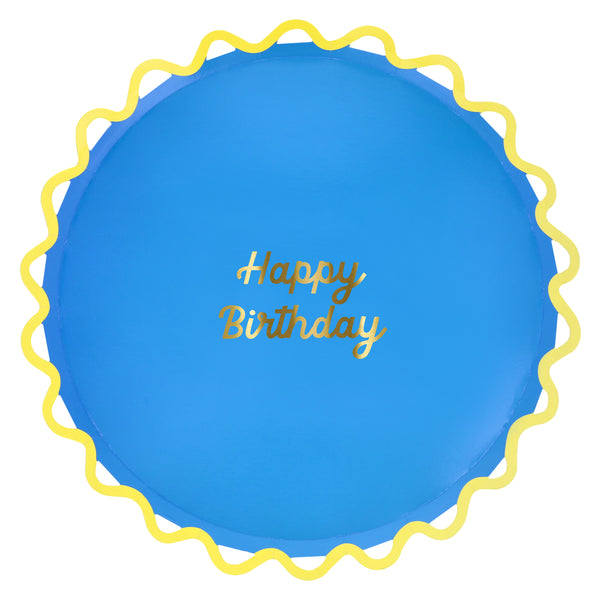 Our dinner plates are made especially as birthday party plates, with bright colors and a Happy Birthday message in shiny gold foil. Image3