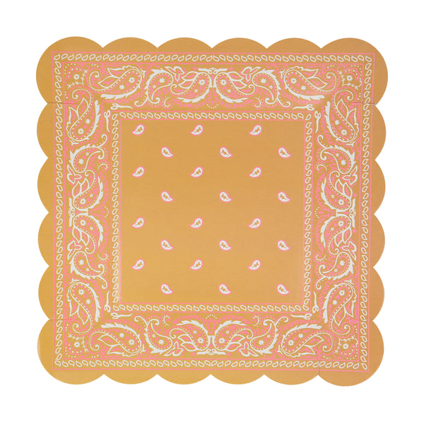 Add to your western theme party with our stunning paper plates in the shape of bandanas. Image8