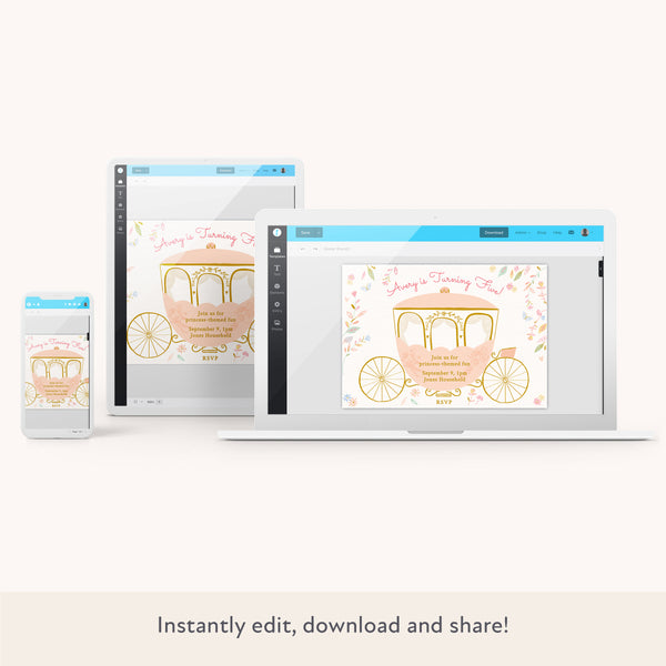 Princess Download & Print Invitation