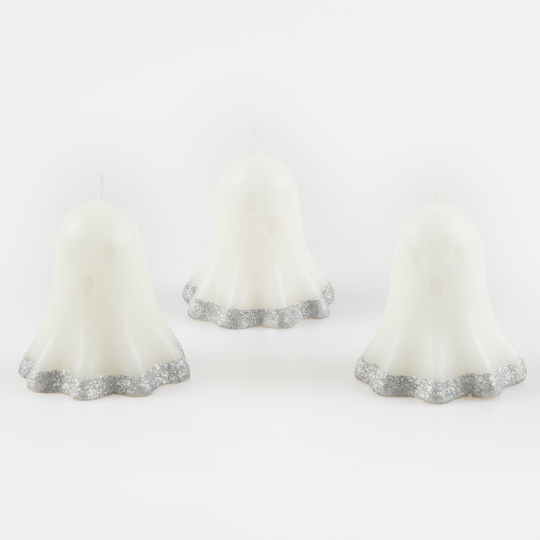 Our ghost candles make amazing Halloween party decorations, and make a great host gift too.