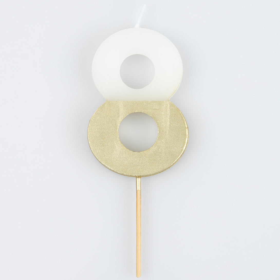 Our birthday cake candles, with gold dipped details, are stunning.,Our birthday cake candles, with gold dipped details, are stunning. Image1