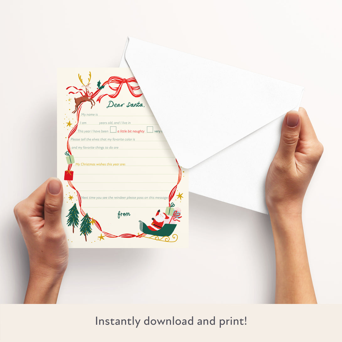Download & Print Letter To Santa USA Image2
