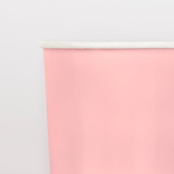 Our paper cups, in pink, are great for a ballet party, princess party or as cocktail party cups. Image3