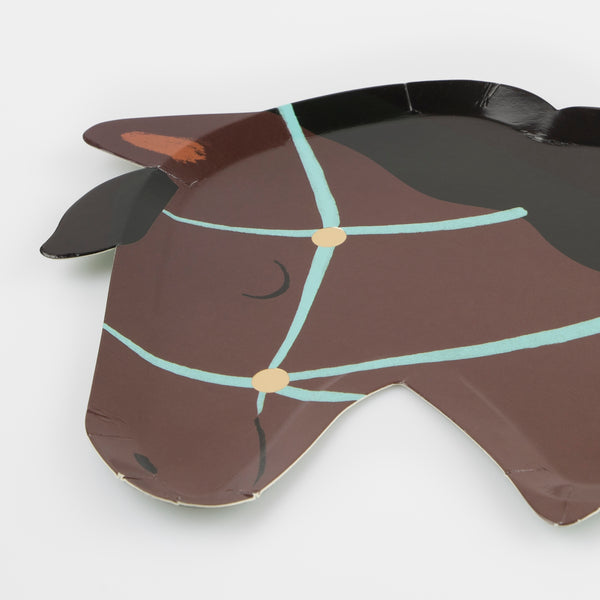 Our party plates, in the shape of horse heads, are perfect for a horse  birthday party. Image2