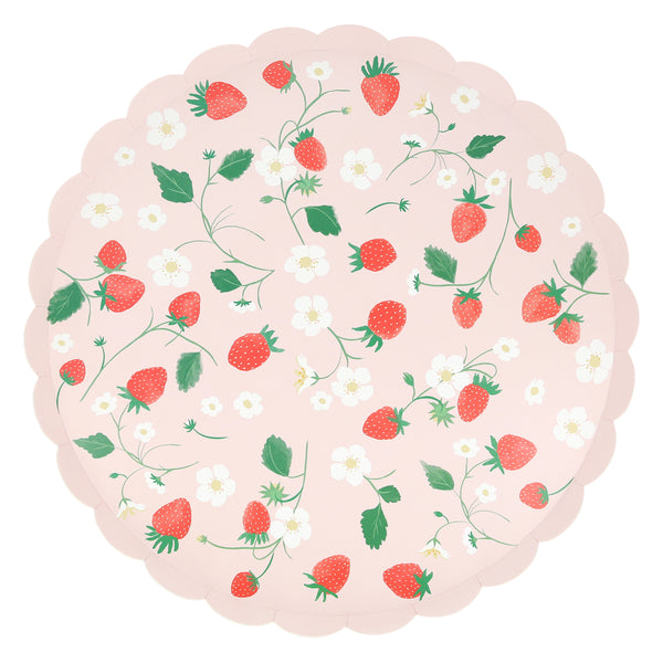 Give any party or special meal a wonderful summery touch with our charming pink plates with a strawberry design.