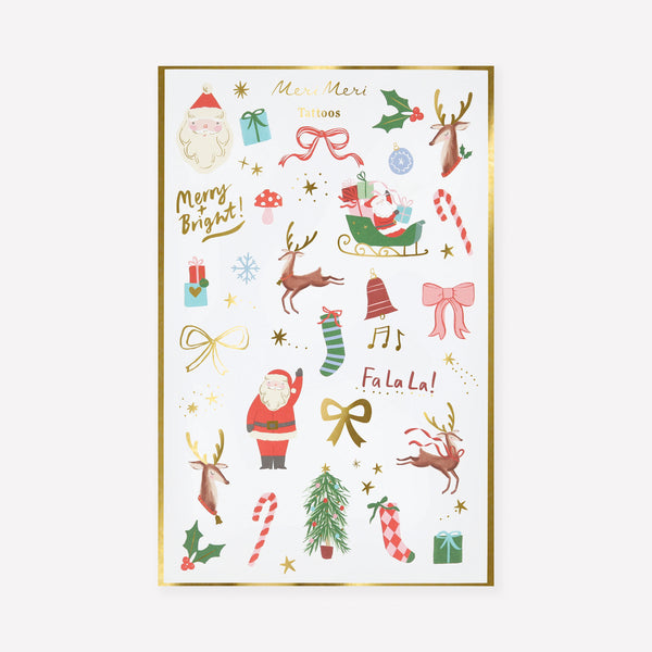 Our temporary Christmas tattoos are wonderful for Christmas party activities or as special gifts. Image1