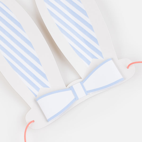 Our paper bunny ears are an excellent alternative to an Easter party hat, with pretty pastels and on-trend bows for a stylish fun look. Image3