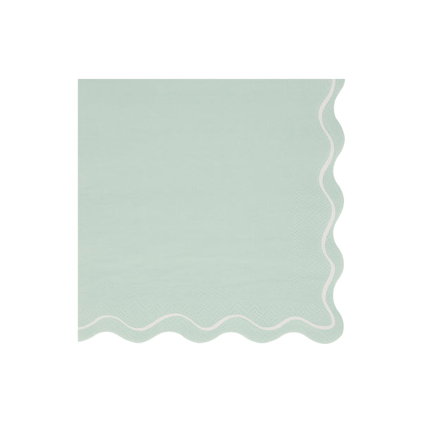 Our paper napkins have gorgeous colors, a scalloped edge and a wavy line design, the perfect party napkins. Image1