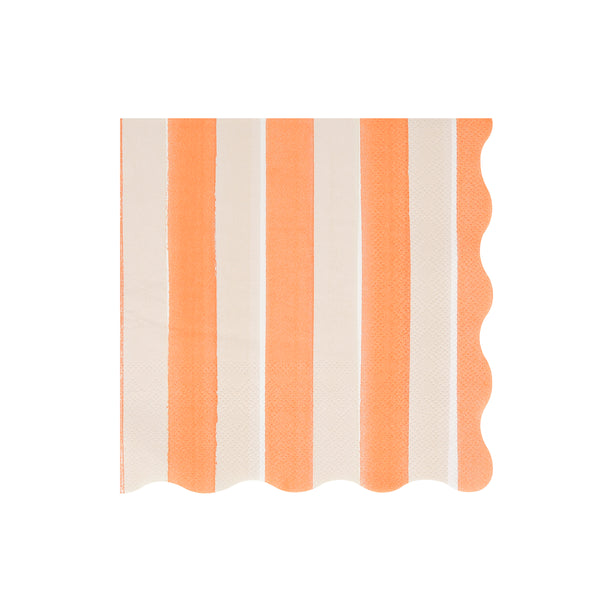 Our paper napkins feature bold stripes in rich colors, and a wavy border, perfect for Thanksgiving dinner. Image5