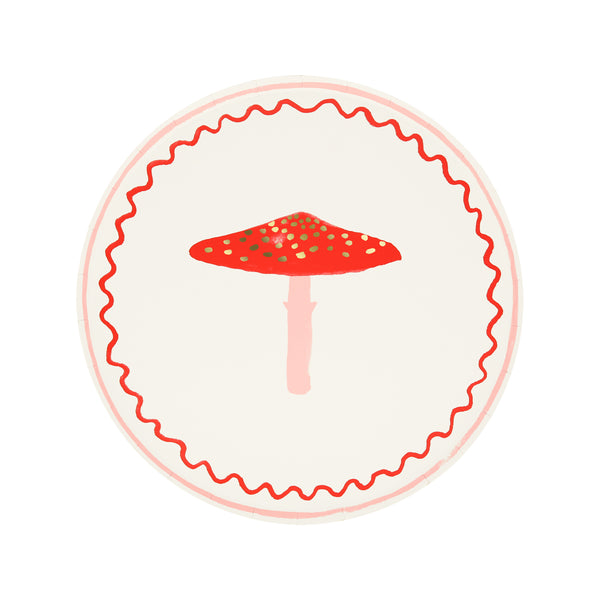 Our side plates, with a festive mushroom Christmas design, are ideal for small savory and sweet treats. Image4