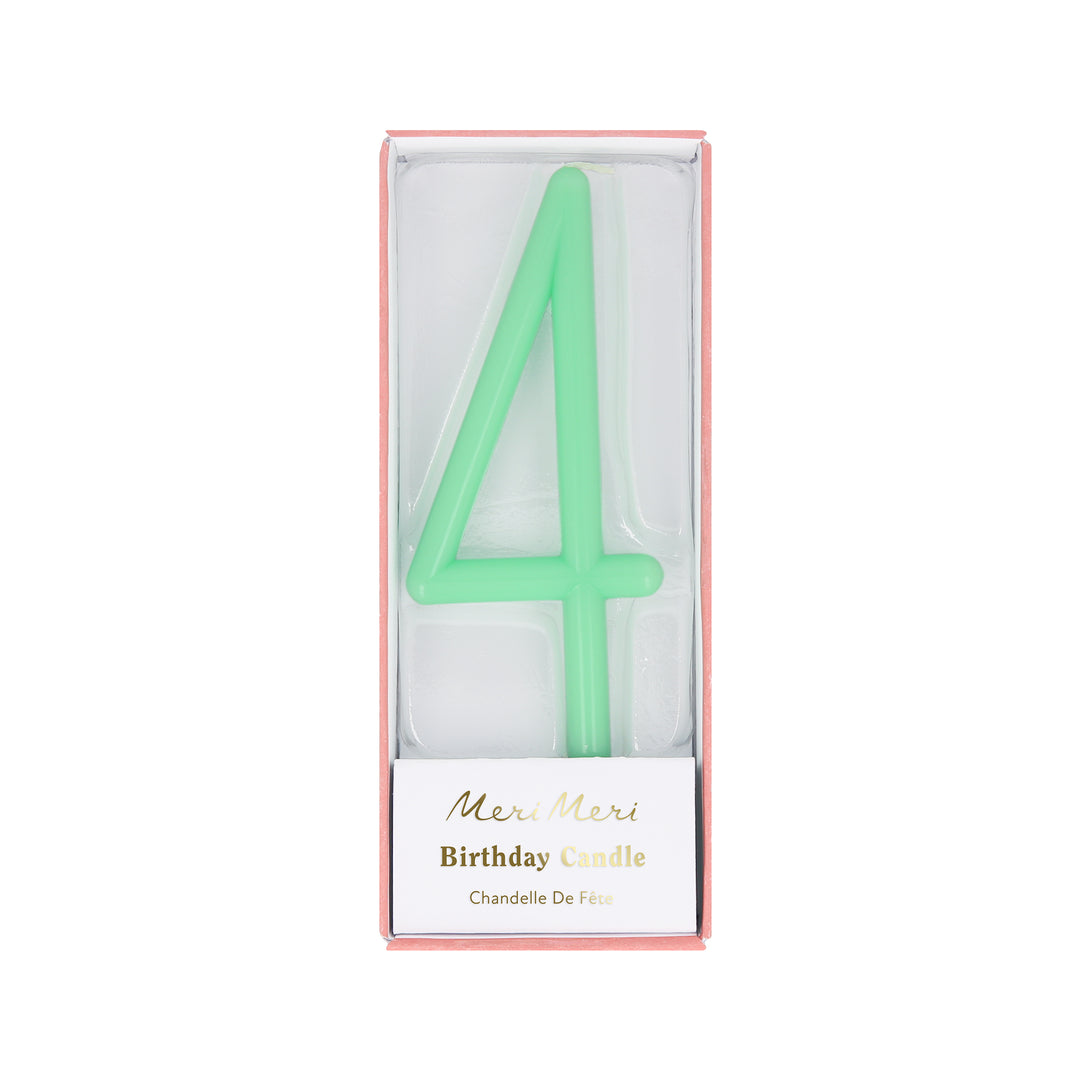 Add decoration, and numbers, to a birthday cake with our number candles in soft colors.