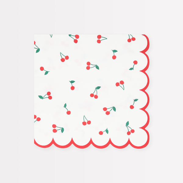 Use our special cherry party supplies for a vibrant look at your parties, our set includes paper plates, cups, napkins and a honeycomb garland. Image8