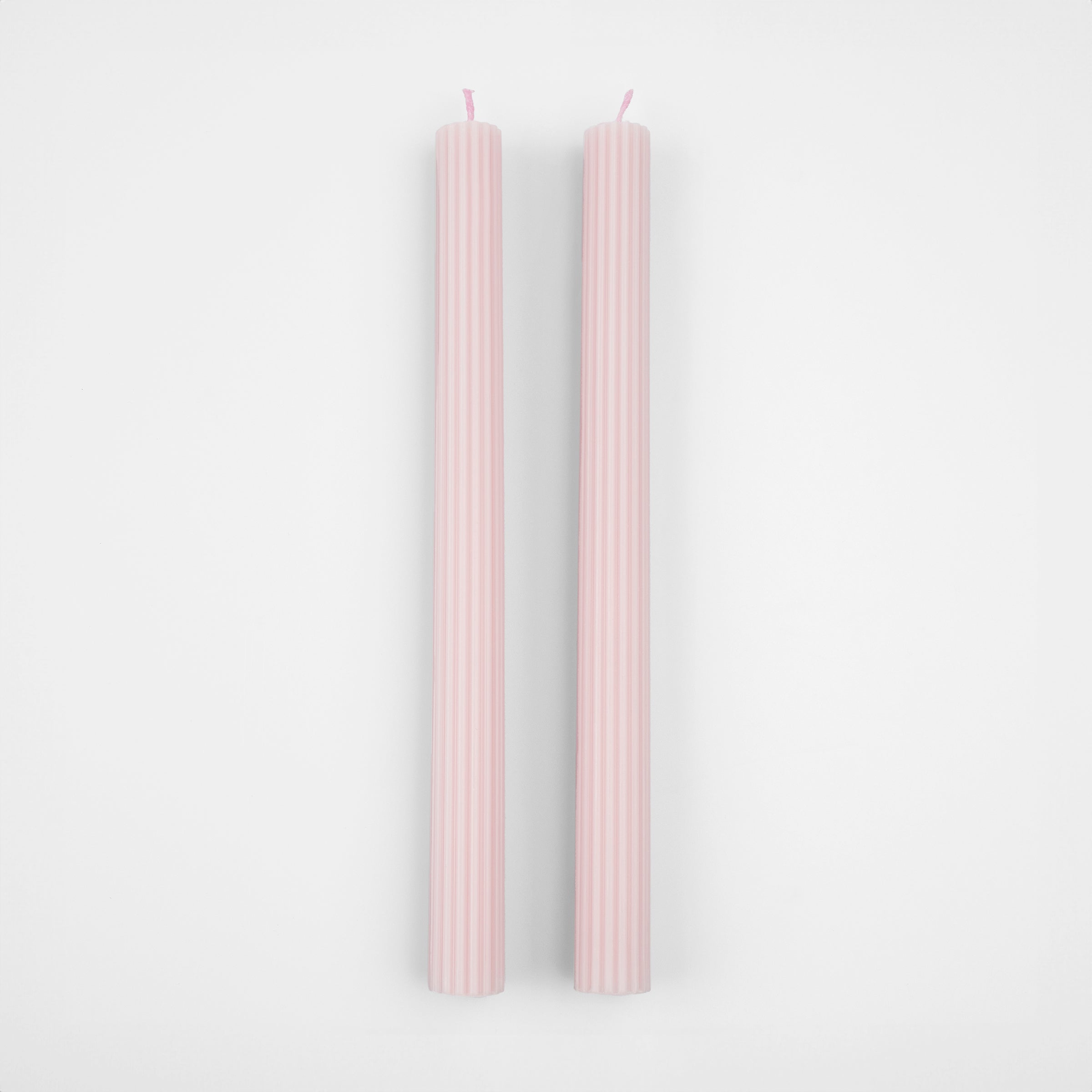 Cotton Candy Pink Table Candles (x 2)