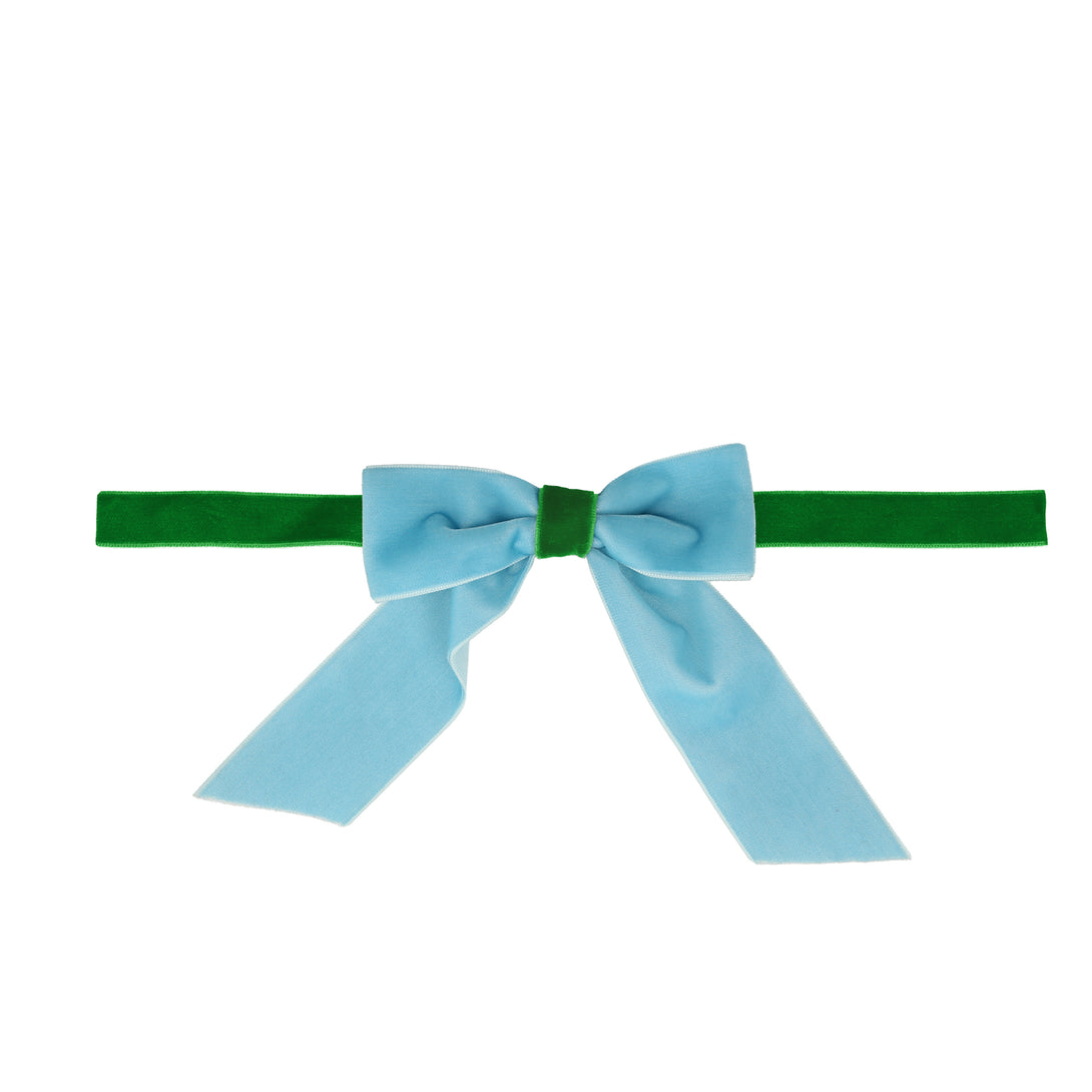 Our velvet bows make versatile Christmas gift box decoration ideas.