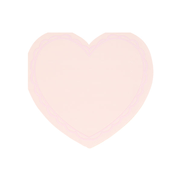 Our party napkins, heart-shaped and with 8 pastel colors, are perfect for a Valentines meal. Image9