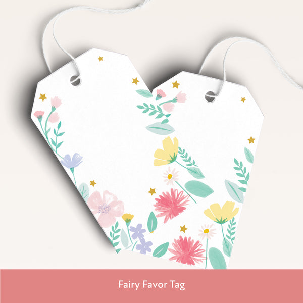 Our digital party bundle, with bright and beautiful fairy illustrations, includes all you need to welcome guests to your party. Image9