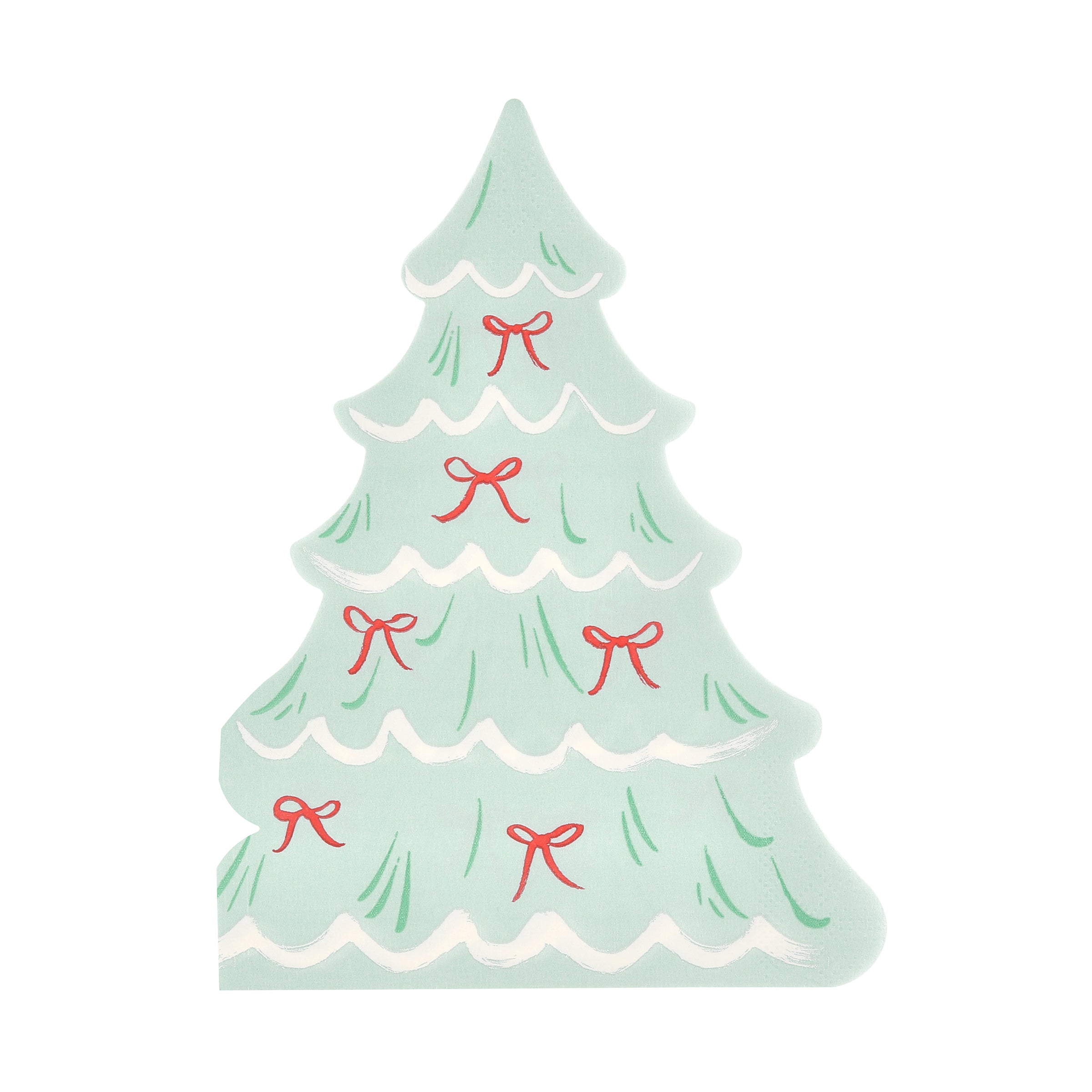 Christmas Tree with Bows Paper Napkins - Thumbnail 5