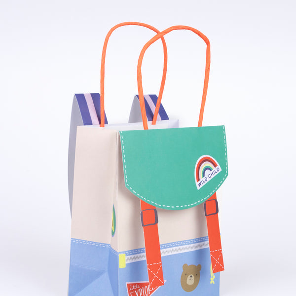 Our party bags are created to look like mini backpacks, perfect for a woodland party or camping party theme. Image3