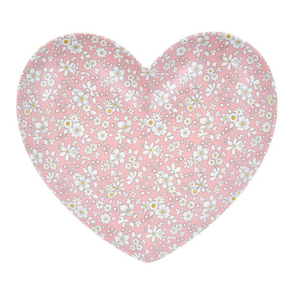 Use our reusable plates, in heart-shaped designs with Liberty designs, to add to your Valentine's Day decor. Image3