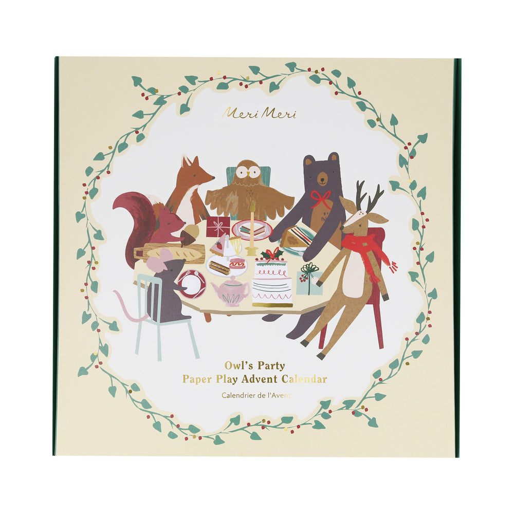 Owl's Party advent calendar packaging