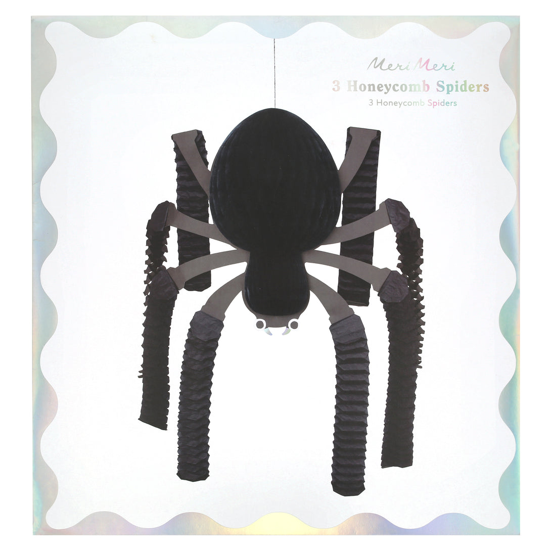 Our large paper spider decorations are the perfect Halloween decorations if you want an eerie fun look. Image4