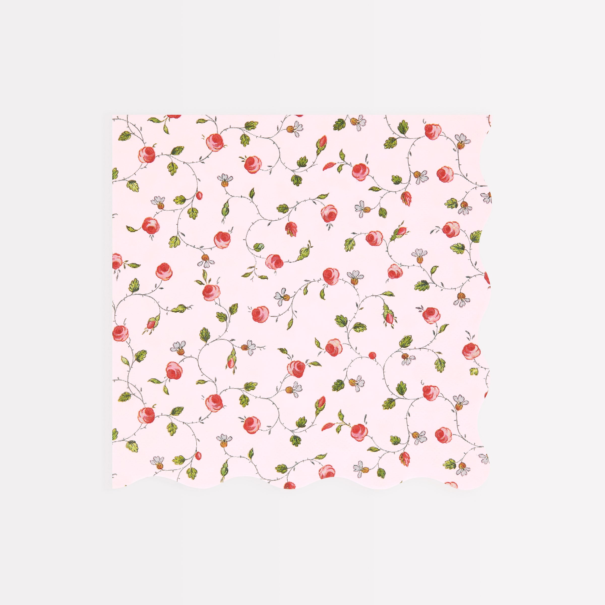 Our large party napkins, with a scalloped border, are ideal for a bridal shower.