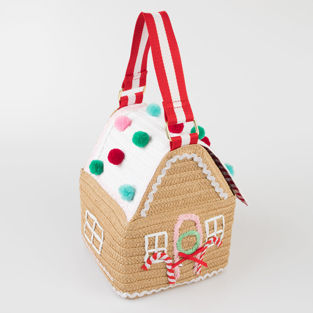 Our gingerbread woven paper bag makes the most amazing Christmas accessory.