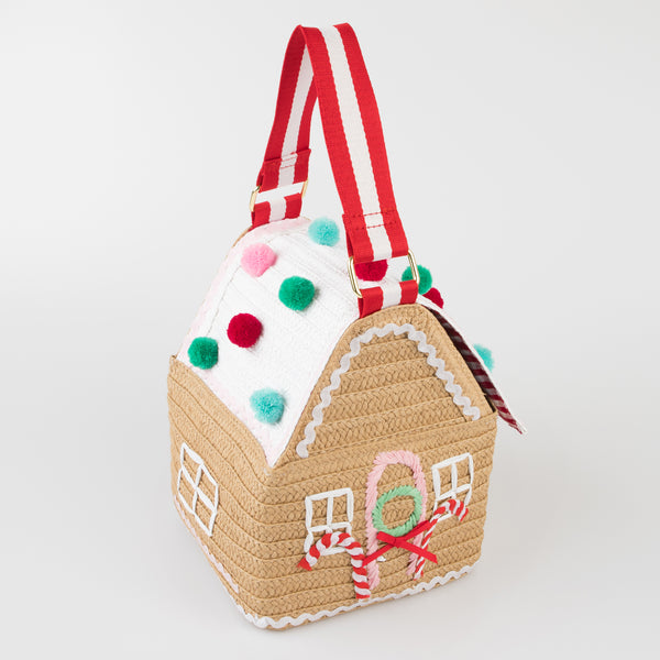 Our gingerbread woven paper bag makes the most amazing Christmas accessory.