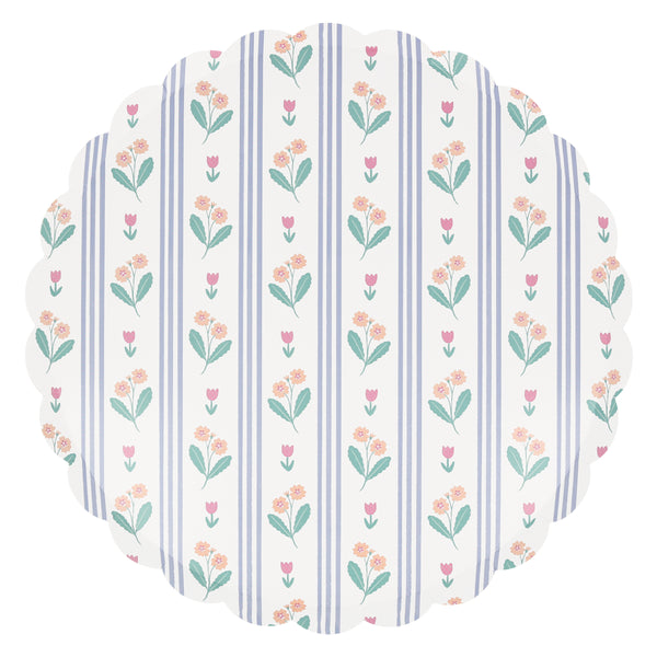 Our paper dinner plates are crafted in thick paper with a pretty floral design and pastel colors. Image6