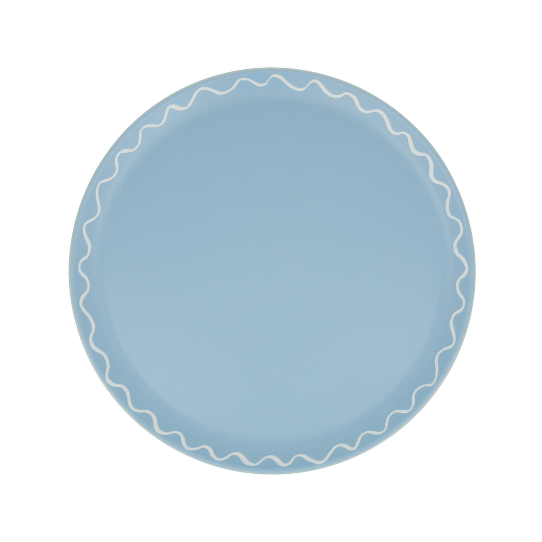 Our reusable side plates come in a pack of 6 colors and are made from recycled plastic.