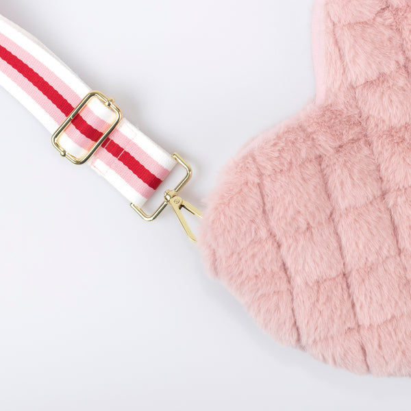 Our pink plush purse is perfect as a kids accessory. Image3