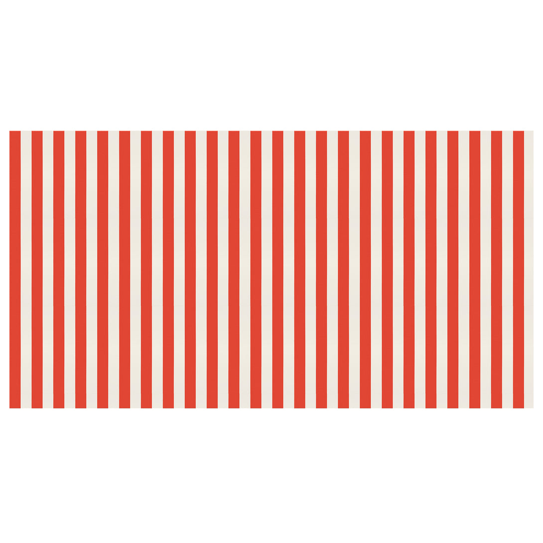 Our red and white striped tablecloth is the perfect Christmas paper tablecloth for all your festivities.