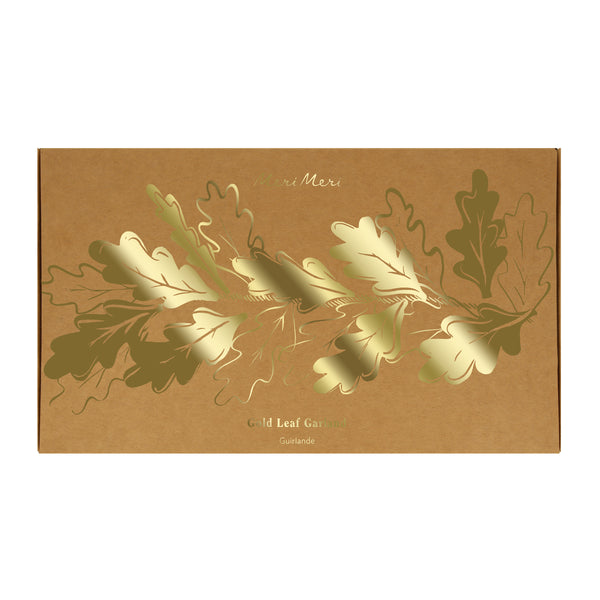 Our  paper garland, with shiny gold foil embossed leaves, is the perfect gold garland for Thanksgiving. Image4
