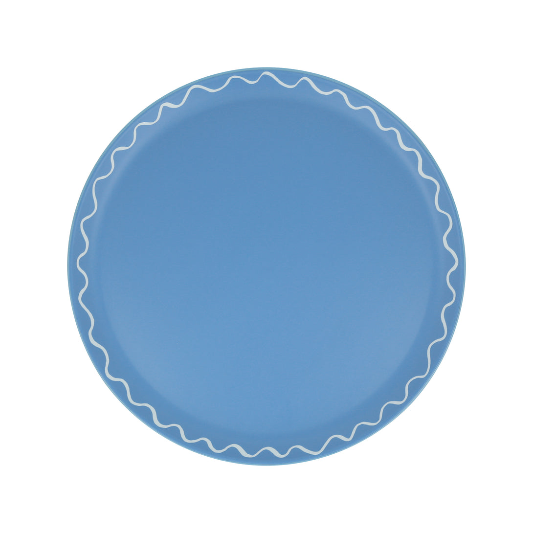 Our reusable side plates come in a pack of 6 colors and are made from recycled plastic.