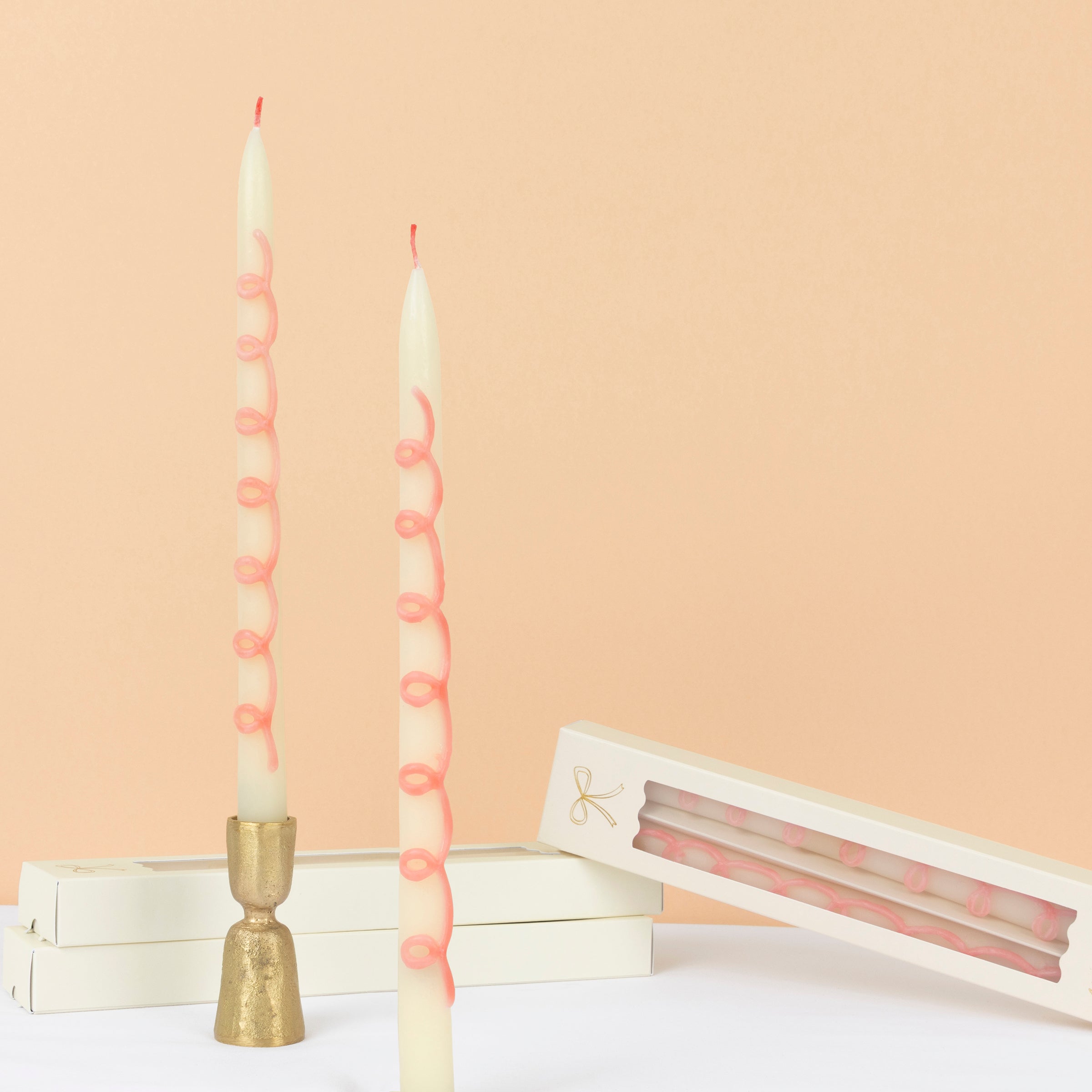 Swirl Taper Candles - Thumbnail 4