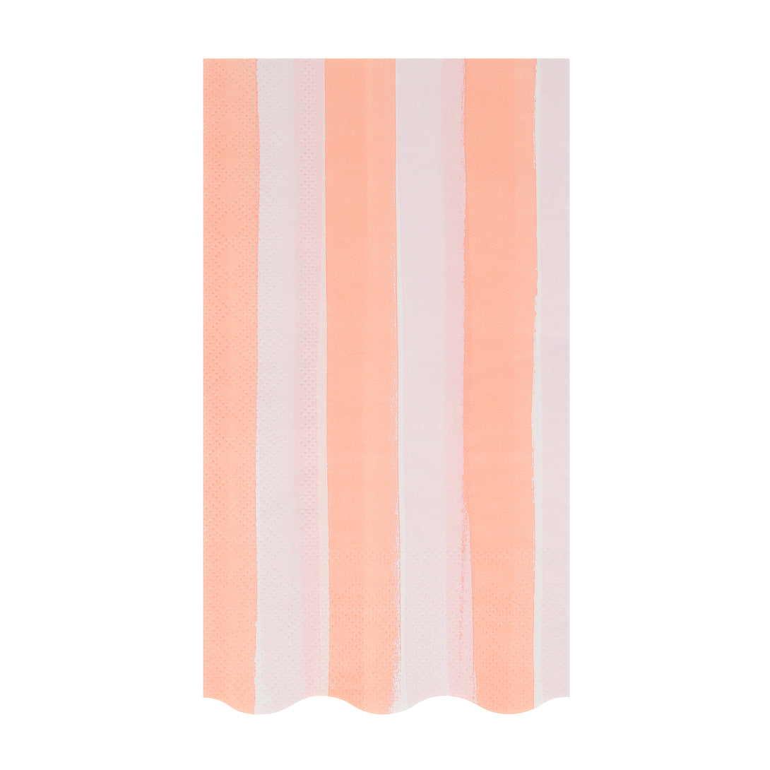 Place our guest napkins, in sensational pastel stripes, on your party table for a practical yet decorative look.