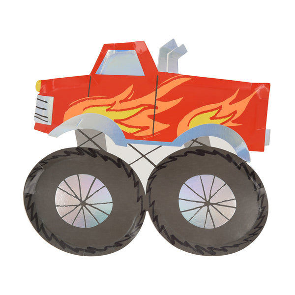 Our party plates are made in the shape of cool monster trucks, perfect for a monster truck party or a transport party. Image4